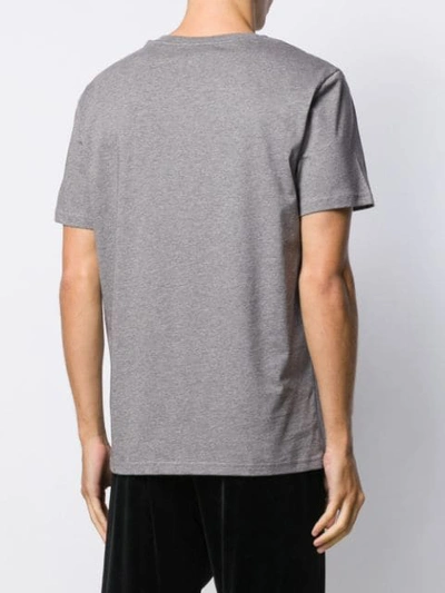 Shop Moschino Logo Print T-shirt In Grey