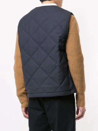 Shop Jacquemus Le Gilet Romarin Gilet In Blue