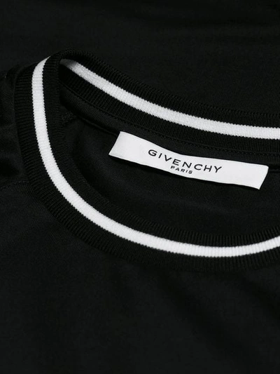 Shop Givenchy 4g Embroidered T-shirt In Black
