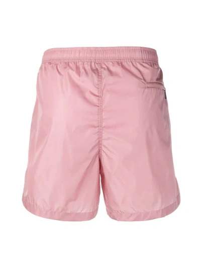 Shop Valentino Vltn Swim Shorts In Pink