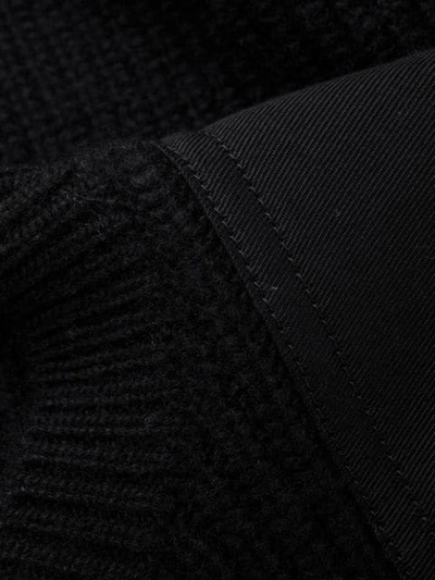 Shop Amiri Long-sleeve Ribbed Jumper In Black