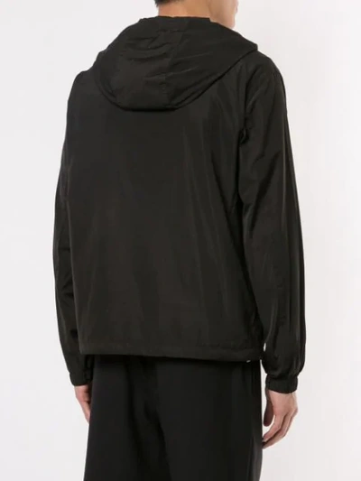 Shop Ck Calvin Klein Zipped Hooded Jacket In Black