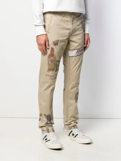 Shop Polo Ralph Lauren Fortune Favors Trousers In Neutrals