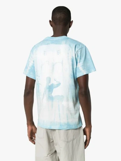 Shop Nasaseasons Forever Starts Now Printed Tie-dye T-shirt In Blue