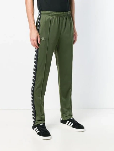 Shop Kappa Branded Track Trousers In Green