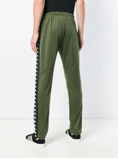 Shop Kappa Branded Track Trousers In Green