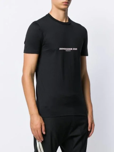 Shop Neil Barrett Short Sleeved T-shirt In Black