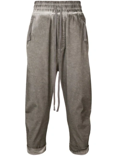 Shop Thom Krom Drop Crotch Joggers - Grey