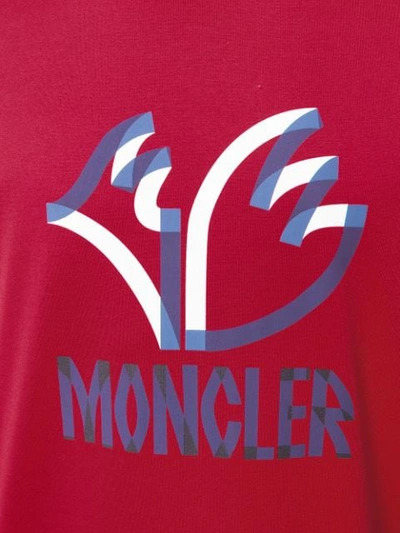 Shop Moncler Logo Patch T In Red