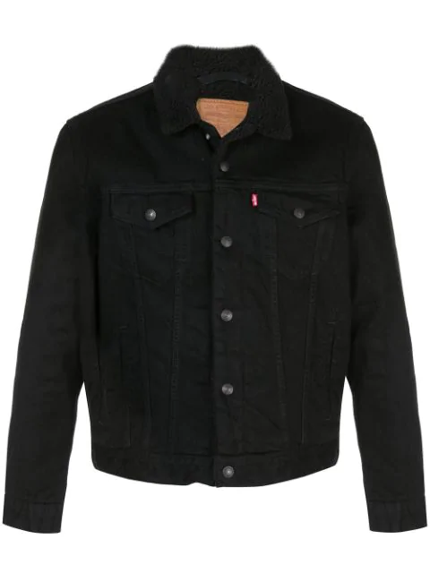 type 3 faux shearling trucker jacket