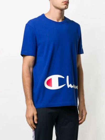 Shop Champion Logo Printed T-shirt - Blue