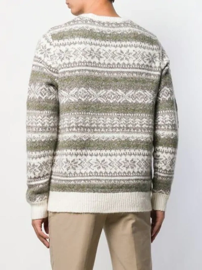 ALEX MILL FAIRISLE PATTERN JUMPER - 灰色