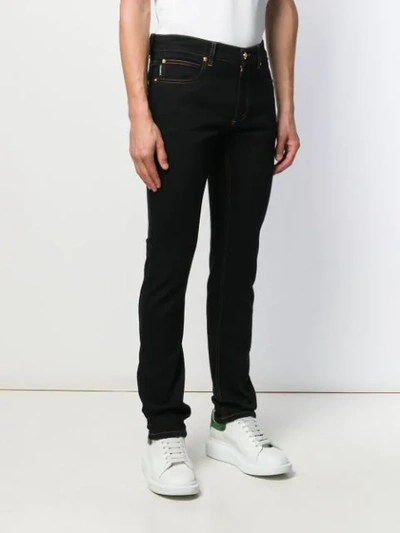 Shop Versace Jeans Slim In Black