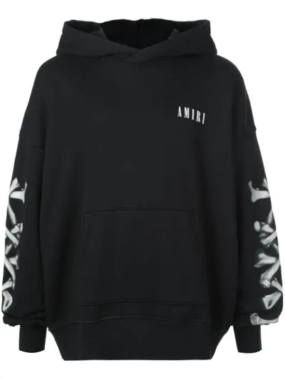 Shop Amiri Kapuzenpullover Mit Logo In Black