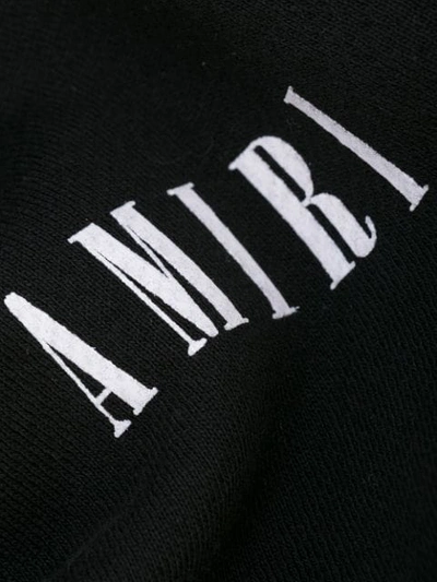 Shop Amiri Kapuzenpullover Mit Logo In Black