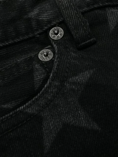Shop Takahiromiyashita The Soloist Star Print Skinny Jeans In Black ,grey