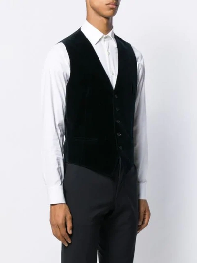 Shop Tagliatore Brian Waistcoat In Blue