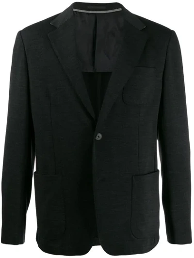 Shop Z Zegna Fitted Blazer In Black