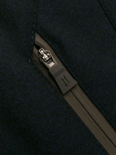 Herno Hooded Down Jacket In Blue