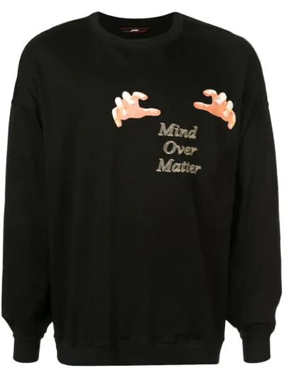 Shop Indice Studio Mind Over Matter Graphic Print Sweatshirt In Black
