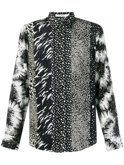 Shop Givenchy Multi Pattern Shirt In Black