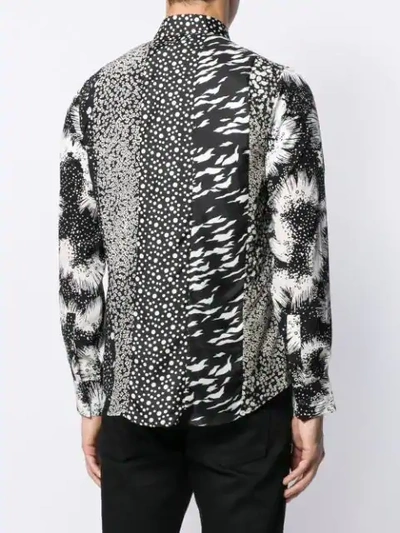 Shop Givenchy Multi Pattern Shirt In Black