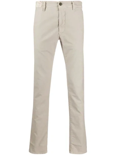 Shop Incotex Casual Tailored Trousers In Neutrals