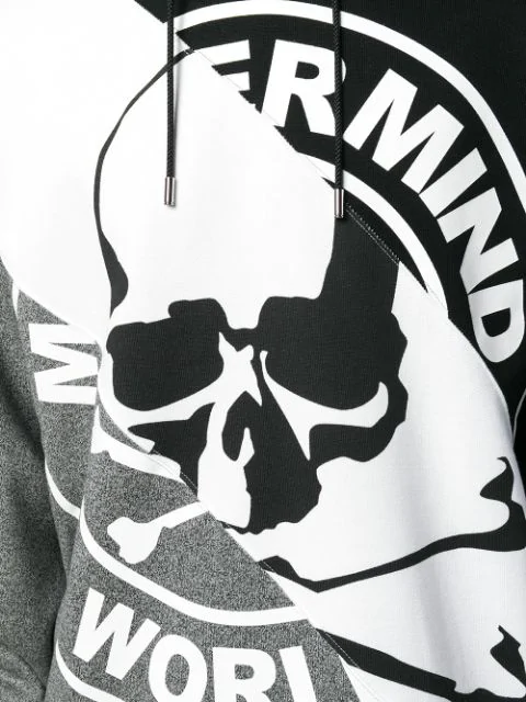 Mastermind Japan Mastermind World Skull Print Hoodie - Black | ModeSens
