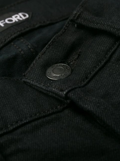 Shop Tom Ford Slim-fit Tapered Jeans In Black