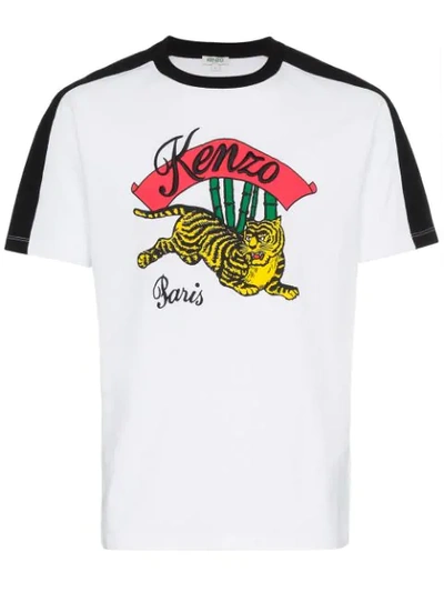 Shop Kenzo T-shirt Mit Print In White