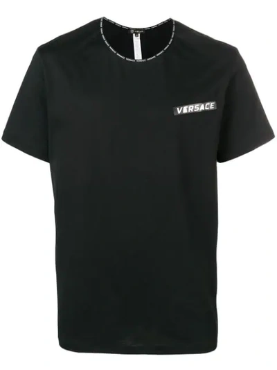 Shop Versace Branded T In A008 Black