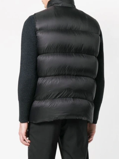 Shop Rick Owens Puffer Sleeveless Jacket In Black