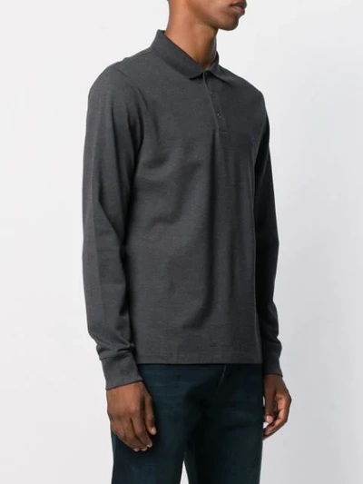 Shop Polo Ralph Lauren Long-sleeved Shirt In Grey