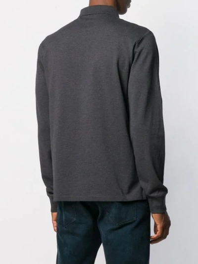 Shop Polo Ralph Lauren Long-sleeved Shirt In Grey