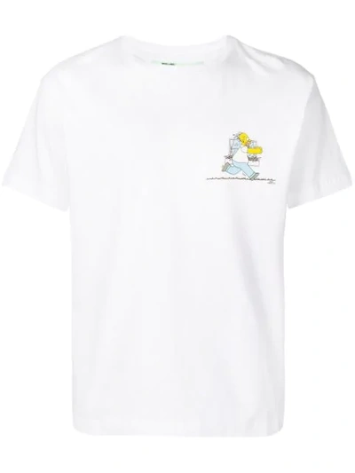 Shop Off-white The Simpsons Printed T-shirt In White