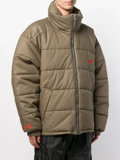Shop Gmbh Oversized Padded Jacket In Green