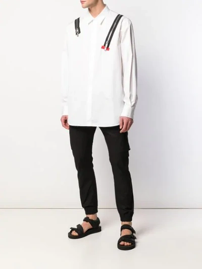 Shop Dsquared2 Zip Detail Shirt In White