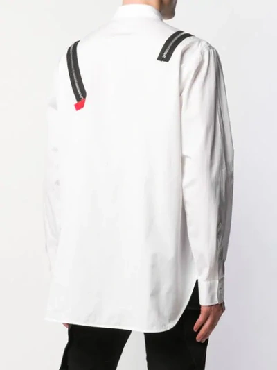 Shop Dsquared2 Zip Detail Shirt In White