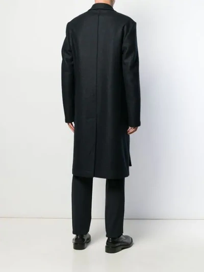 HARRIS WHARF LONDON DOUBLE-BREASTED MIDI COAT 