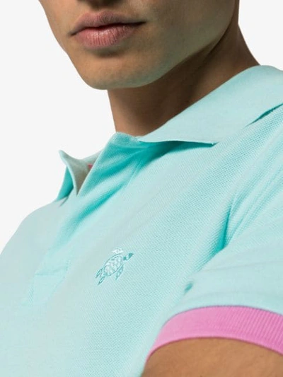 Shop Vilebrequin Palatin Short-sleeve Polo Shirt In Blue