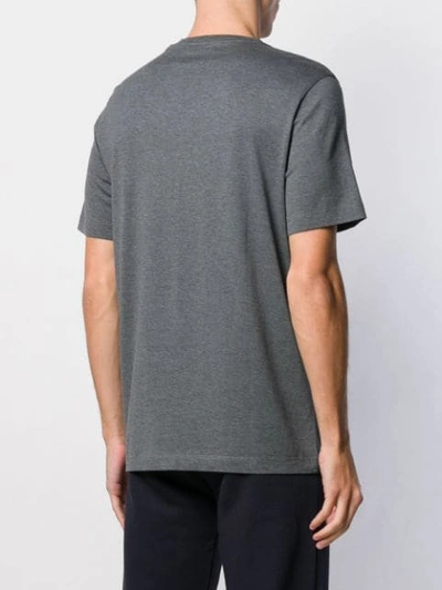 Shop Corneliani Embossed T-shirt In Grey