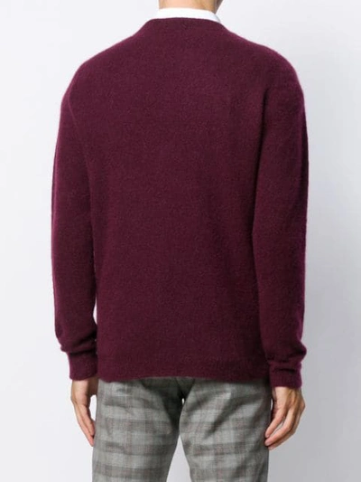 Shop Roberto Collina Slim-fit Knit Sweater In Red