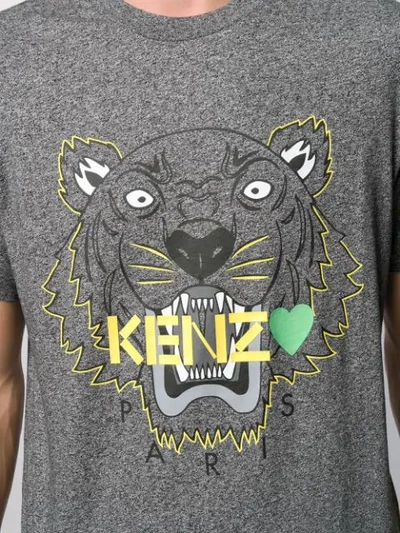 Shop Kenzo Tiger T-shirt In Grey