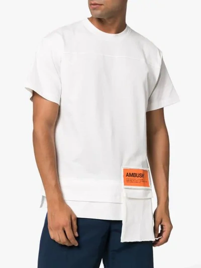 Shop Ambush Pocket Detail T-shirt In White