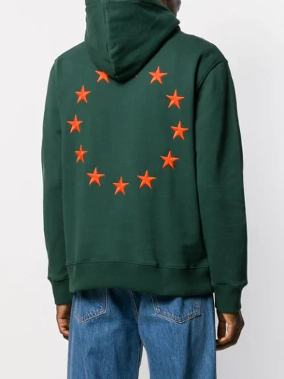 Shop Etudes Studio Embroidered Stars Hoodie In Green