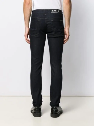 Shop 7 For All Mankind Ronnie Skinny Jeans In Blue