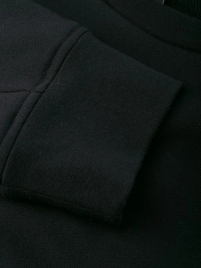Shop Neil Barrett Crew Neck Logo Sweater In Black