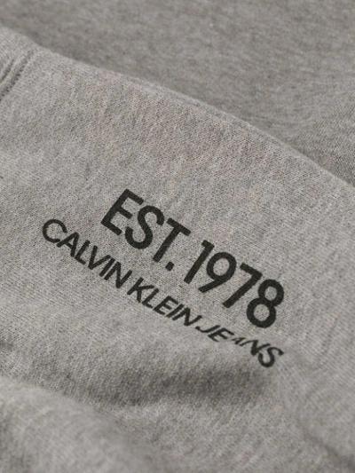 Shop Calvin Klein Jeans Est.1978 Printed Sweatpants In Grey