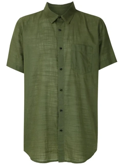 Shop Osklen Short Sleeves Shirt In Green