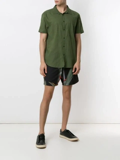 Shop Osklen Short Sleeves Shirt In Green